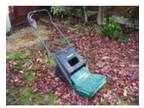 Qualcast electric lawn raker with collection box, ....