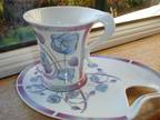 Mackintosh Style China Mug and Snack Plate By Leonardo,  New