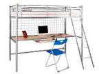 High Sleeper Kids single bed,  with mattress,  ladder...