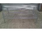 NEW METAL SINGLE BED,  We have 2 silver/grey metal frame....