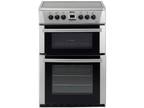 Beko 60cm Electric Double Ceramic Cooker - Silver