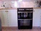 cooker black belling double oven , ceramic top,  fan....