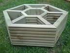 Hexagonal Wooden Herb Planter